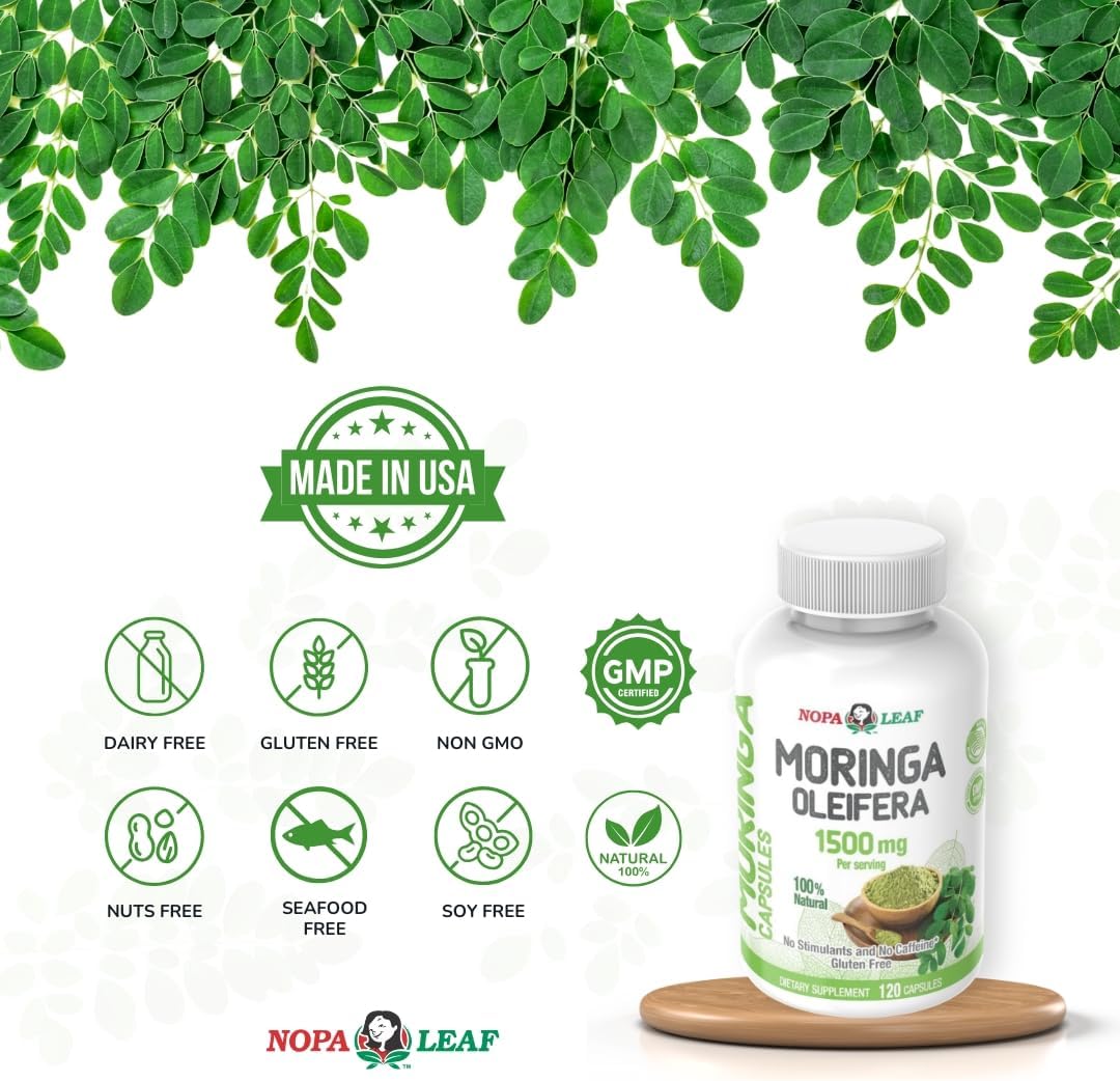 Moringa Oleifera – 1500mg Capsules x120 - Image 7